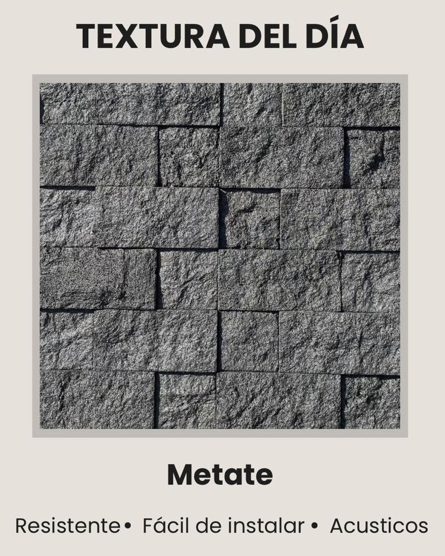 Piedra PU Metate  paq 4pz